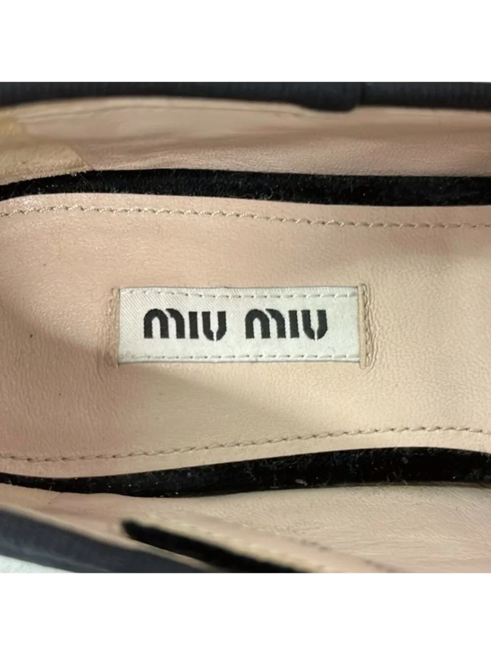 Miu Miu Flat Shoes 37 Black - Picture 5 of 6